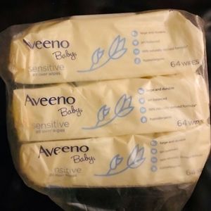 Aveeno Baby Sensitive Allover Wipes 3 Pack